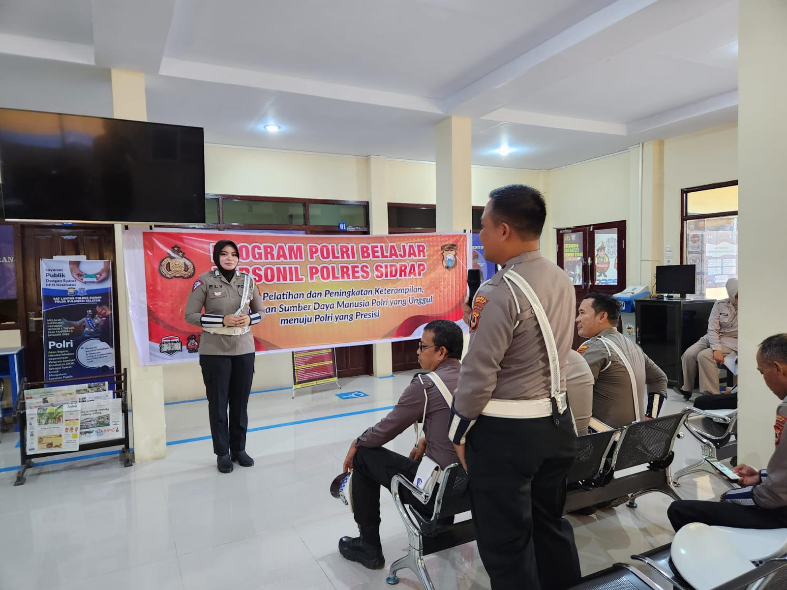 Personel Satlantas Gelar Polri Belajar