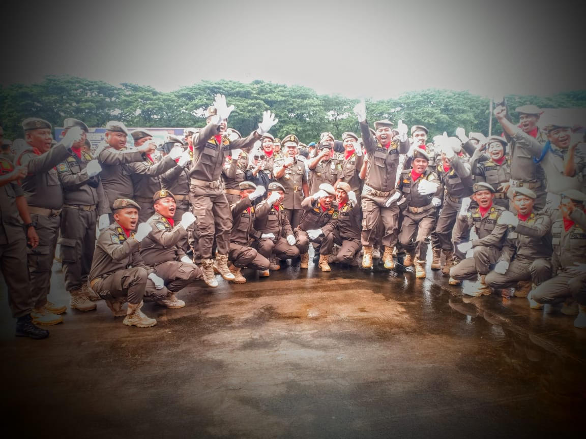 Wabup Gelar Pasukan HUT ke-73 Satpol PP