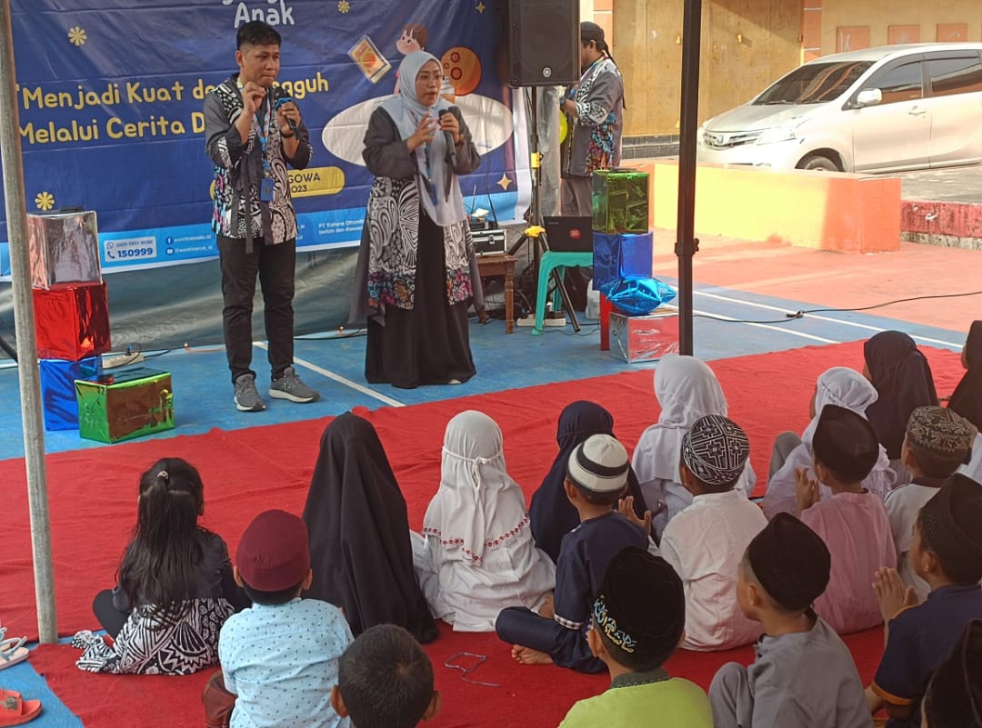 WOM Finance Cabang Gowa Berbagi Kebahagiaan dengan Anak Panti Asuhan Harapan Mandiri