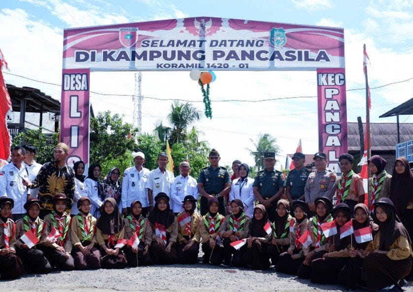 Dandim Resmi Canangkan Desa Lise Kampung Pancasila