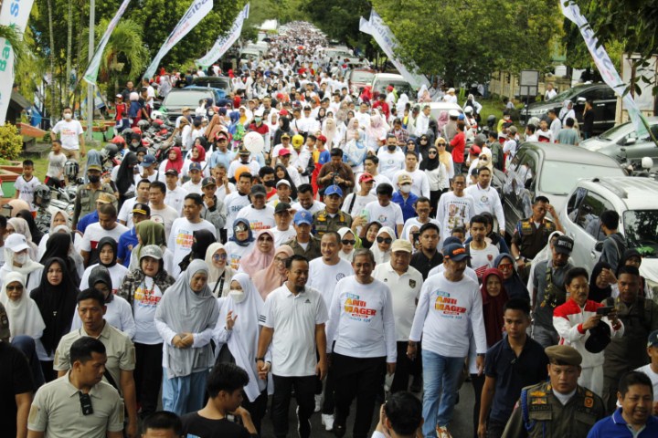 Ribuan Warga Meriahkan Gerakan Sulsel Anti Mager