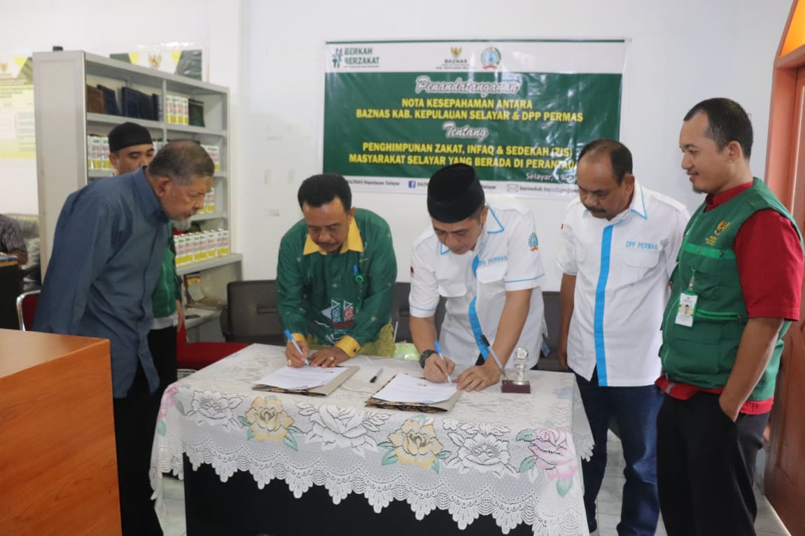Baznas dan DPP Persatuan Masyarakat Selayar Tandatangani Nota Kesepahaman soal ZIS