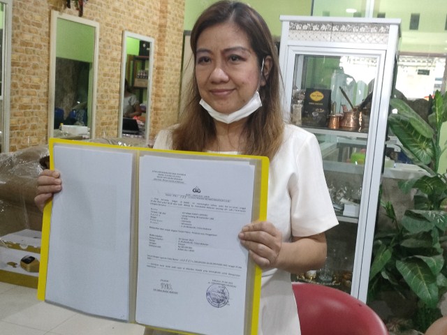 Vivi Melapor ke Polrestabes Makassar
