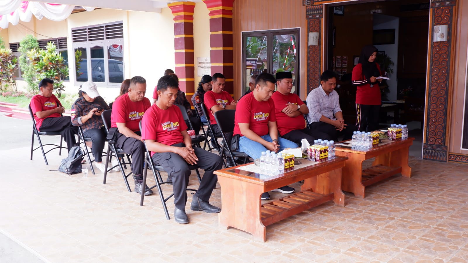 Pertandingan Domino Sambut HUT Bhayangkara