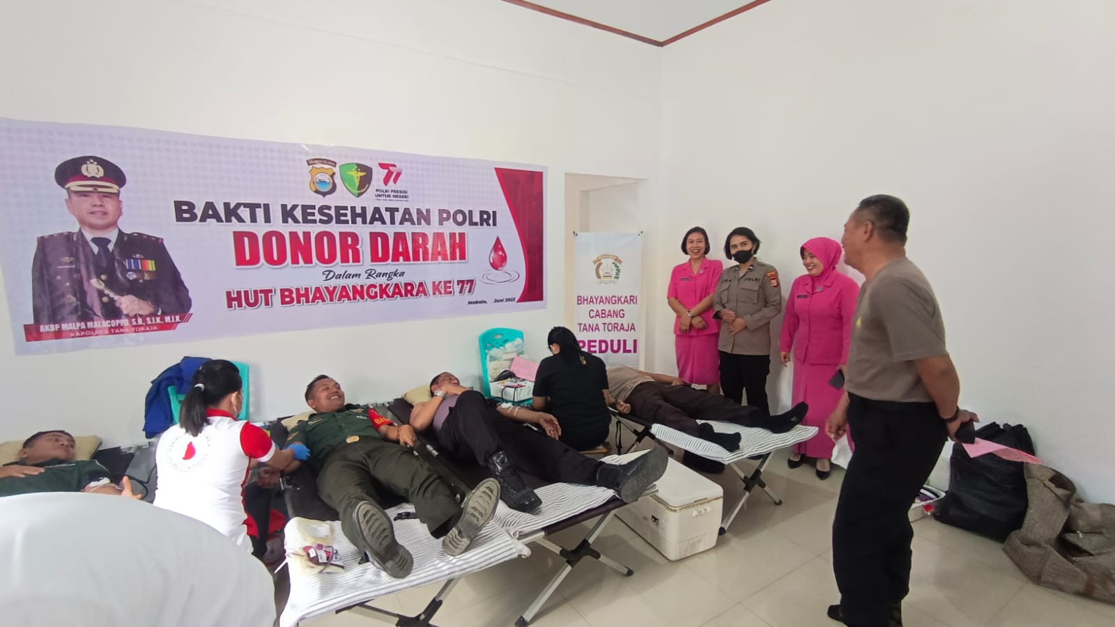 Polres Tator Gelar Donor Darah