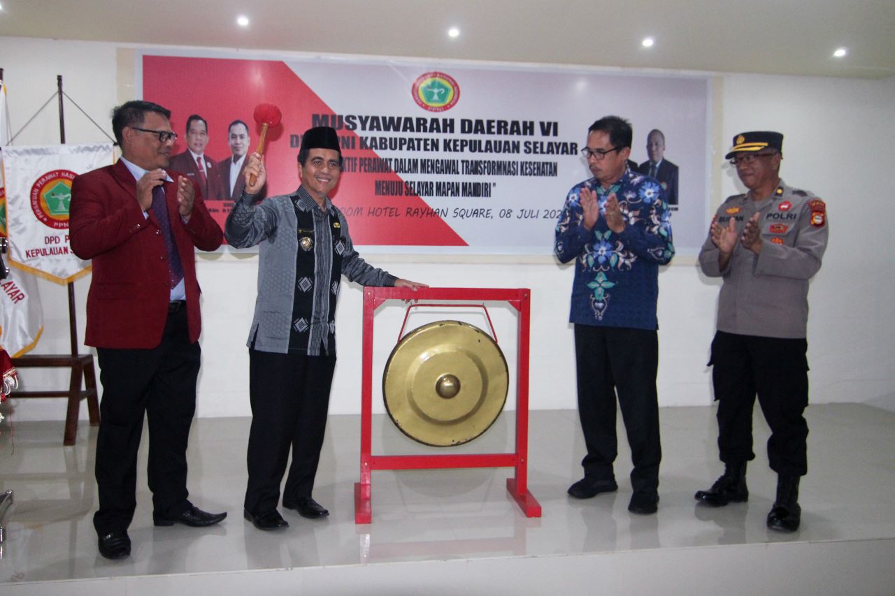 Wabup Selayar Membuka Musda DPD PPNI  ke VI untuk Memilih Ketua
