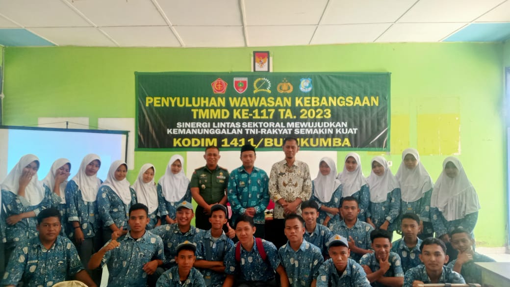 Satgas TMMD Gelorakan Wawasan Kebangsaan