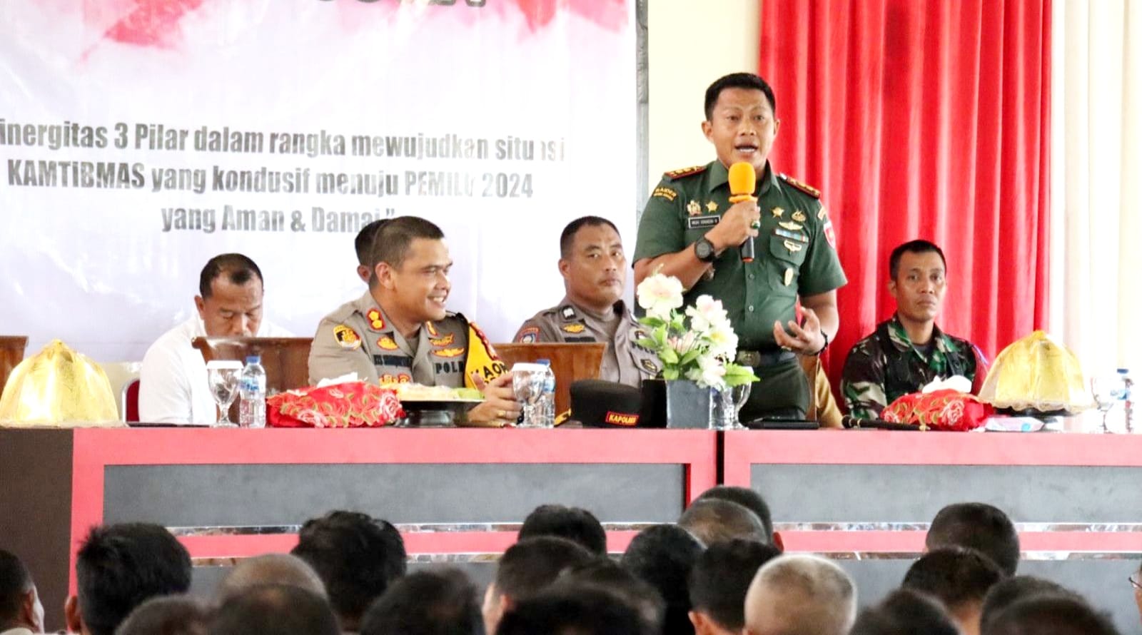 Kapolres dan Dandim Kumpulkan Kades, Babinsa Bersama Bhabinkamtibmas