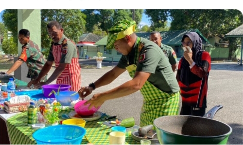 Danramil Kalahkan Dandim Lomba Masak Nasgor