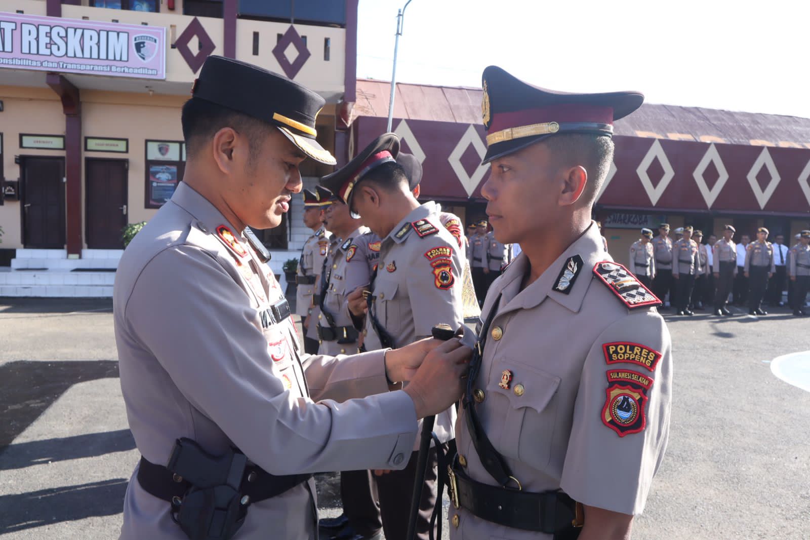 Polres Soppeng Gelar Sertijab Empat Pejabat