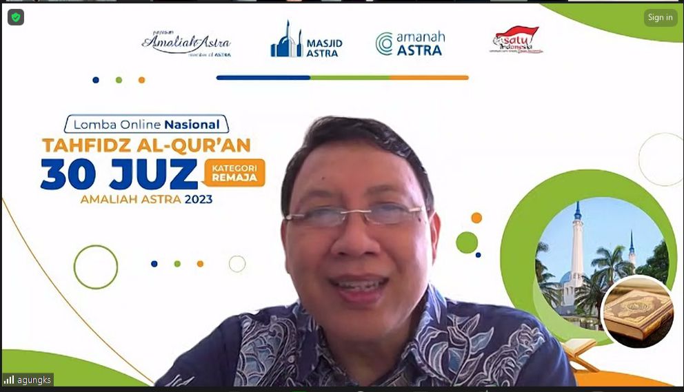 Astra Selenggarakan Lomba Tahfiz Online Nasional