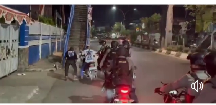 Sat Samapta Presisi Polrestabes Makassar Patroli di Lokasi Rawan Kejahatan