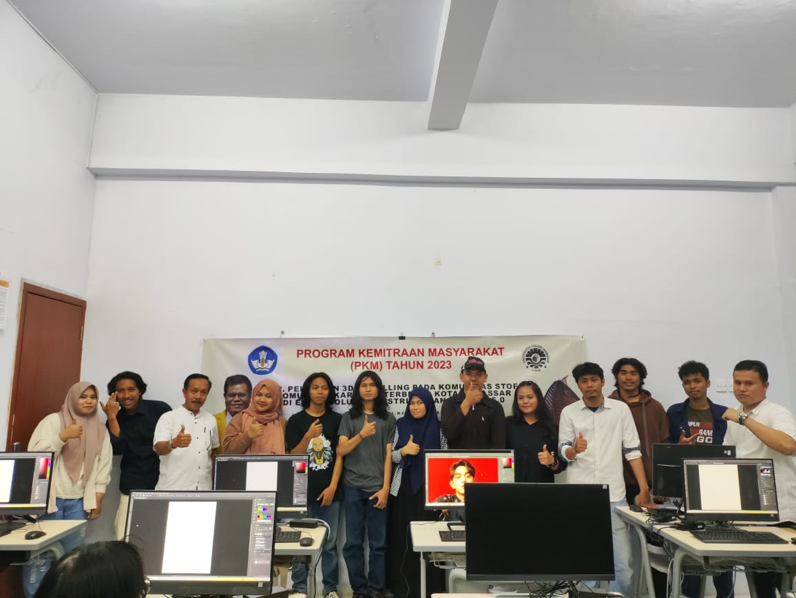 LP2M UNM Latih Komunitas Stofo Menggunakan Aplikasi 3D Max dalam Membuat Komik