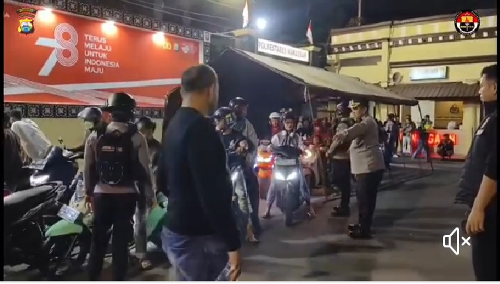 Puluhan Pengendara Motor dan Mobil Berknalpot Brong Langsung Ditilang