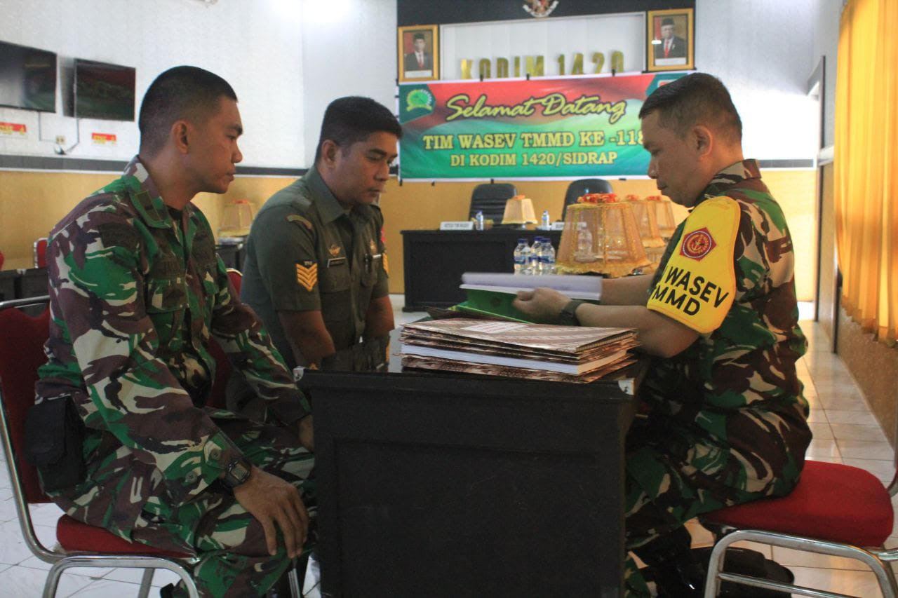Tim Wasev Periksa Administrasi TMMD ke-118
