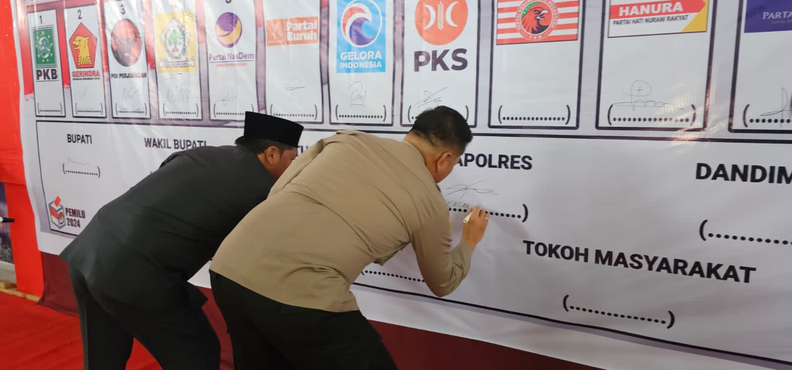 Polres Prakarsai Deklarasi Pemilu Damai