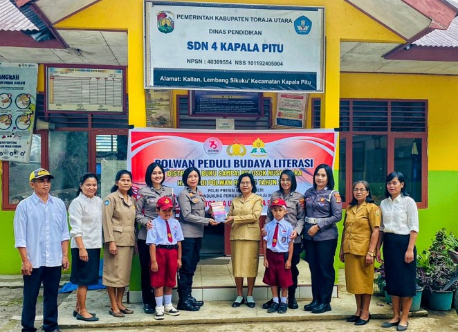 Polwan Berbagi Buku Budaya Literasi