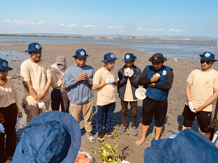 Pulihkan Ekosistem dan Cegah Abrasi, GenBI Sulsel Rehabilitasi dan Tanam Mangrove di Pinrang
