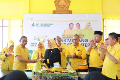 Erna Rasyid Sampaikan Tagline Golkar Jaya, Diri Semakin Baik