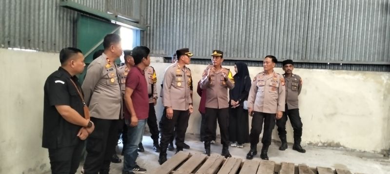 Kapolres Cek Langsung Gudang Logistik KPU