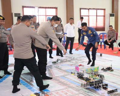 Persiapkan Pengamanan, Polres Gelar Tactical Floor Game