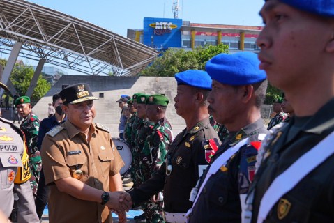 Gubernur Lepas Operasi TNI/Polri Persiapan Pengamanan Pemilu