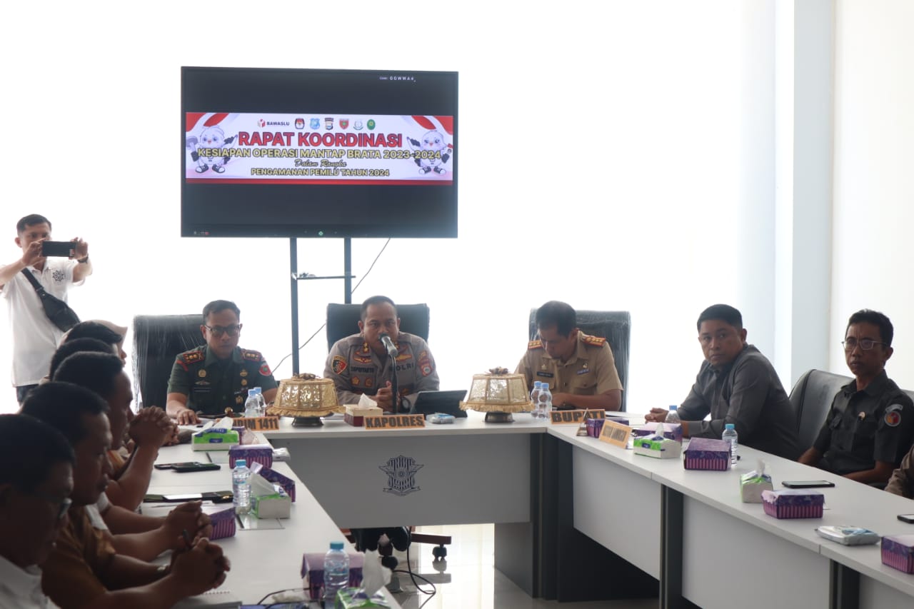 Polres Gelar Rakor Lintas Sektoral PAM Pemilu