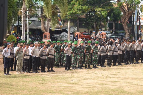 Kapolres Pimpin Apel Gelar Pasukan PAM Pemilu