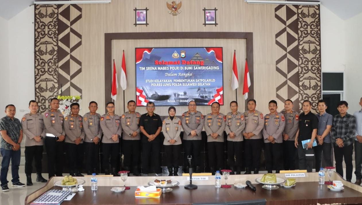 Kapolres Terima Kunjungan Tim Srena Polri