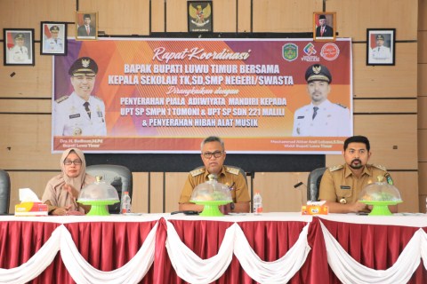 Bupati Gelar Rakor Bersama Kepsek se Lutim