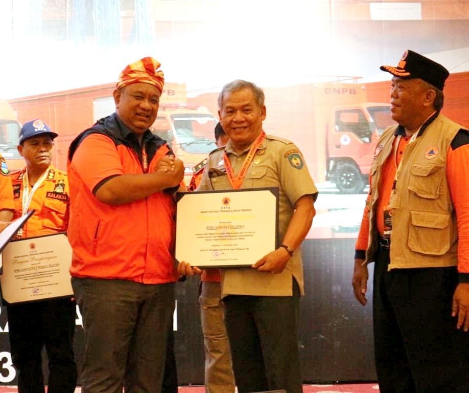 BPBD Gowa Raih Penghargaan Terbaik Tingkat Nasional 2023