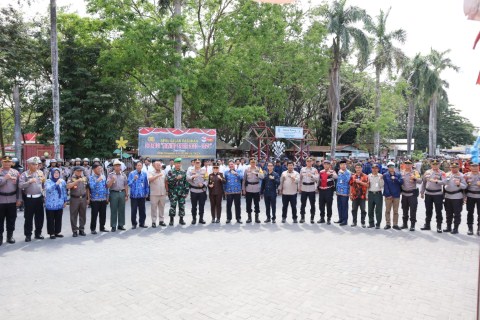 Polres Sidrap Apel Gelar Pasukan PAM Pemilu