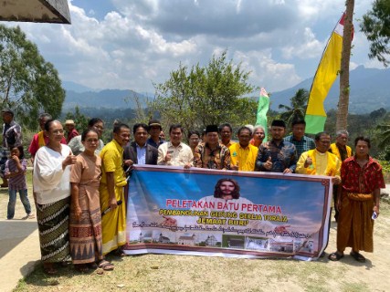 Wabup Letakan Batu Pertama Pembangunan Gereja