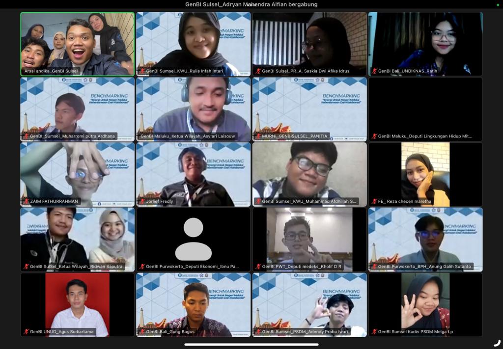 Benchmarking GenBI Sulsel Libatkan Lima GenBI Kolaborator dari Berbagai Pulau di Indonesia