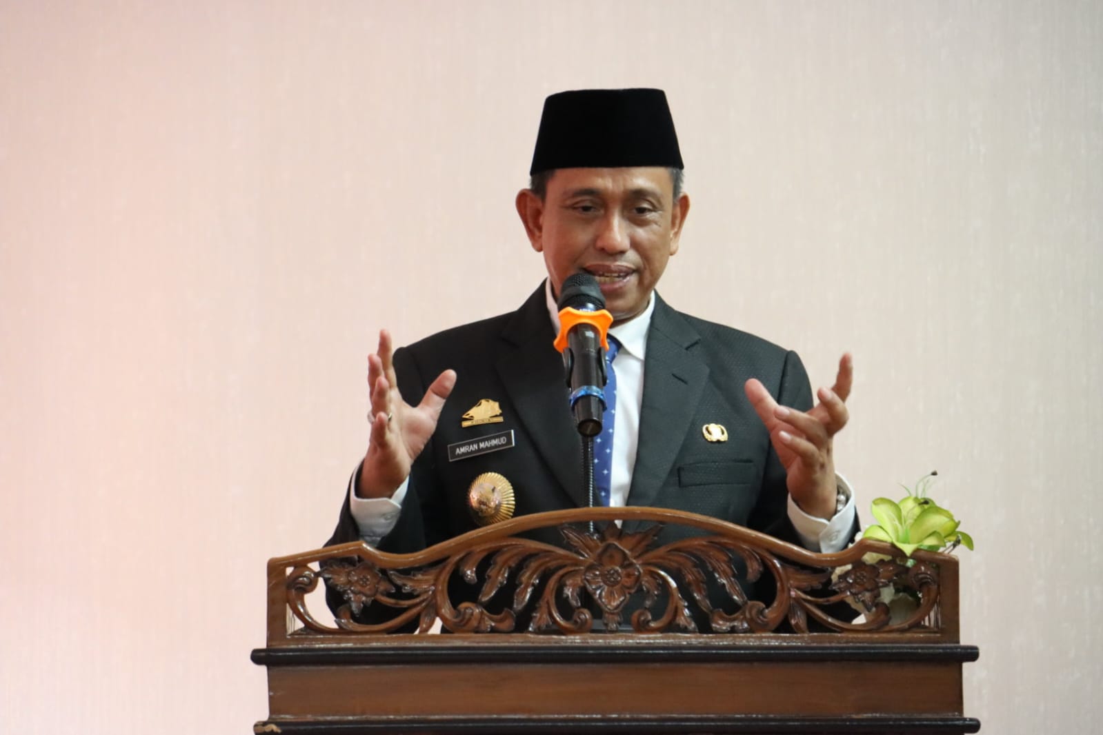 Amran Hadiri Tasyakuran PA Wajo