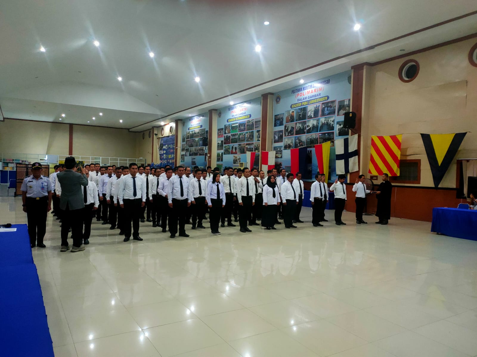 Kemkominfo Lantik 76 Pelaut Pemegang Sertifikat Operator Radio di Polimarim AMI Makassar