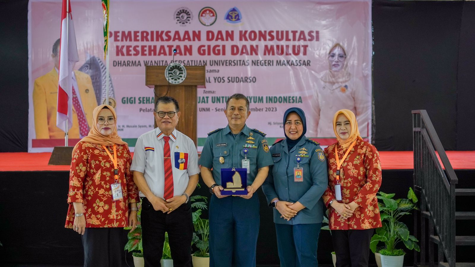 DWP UNM-Ladokgi TNI AL Yos Sudarso Gelar Pemeriksaan Kesehatan Gigi dan Mulut