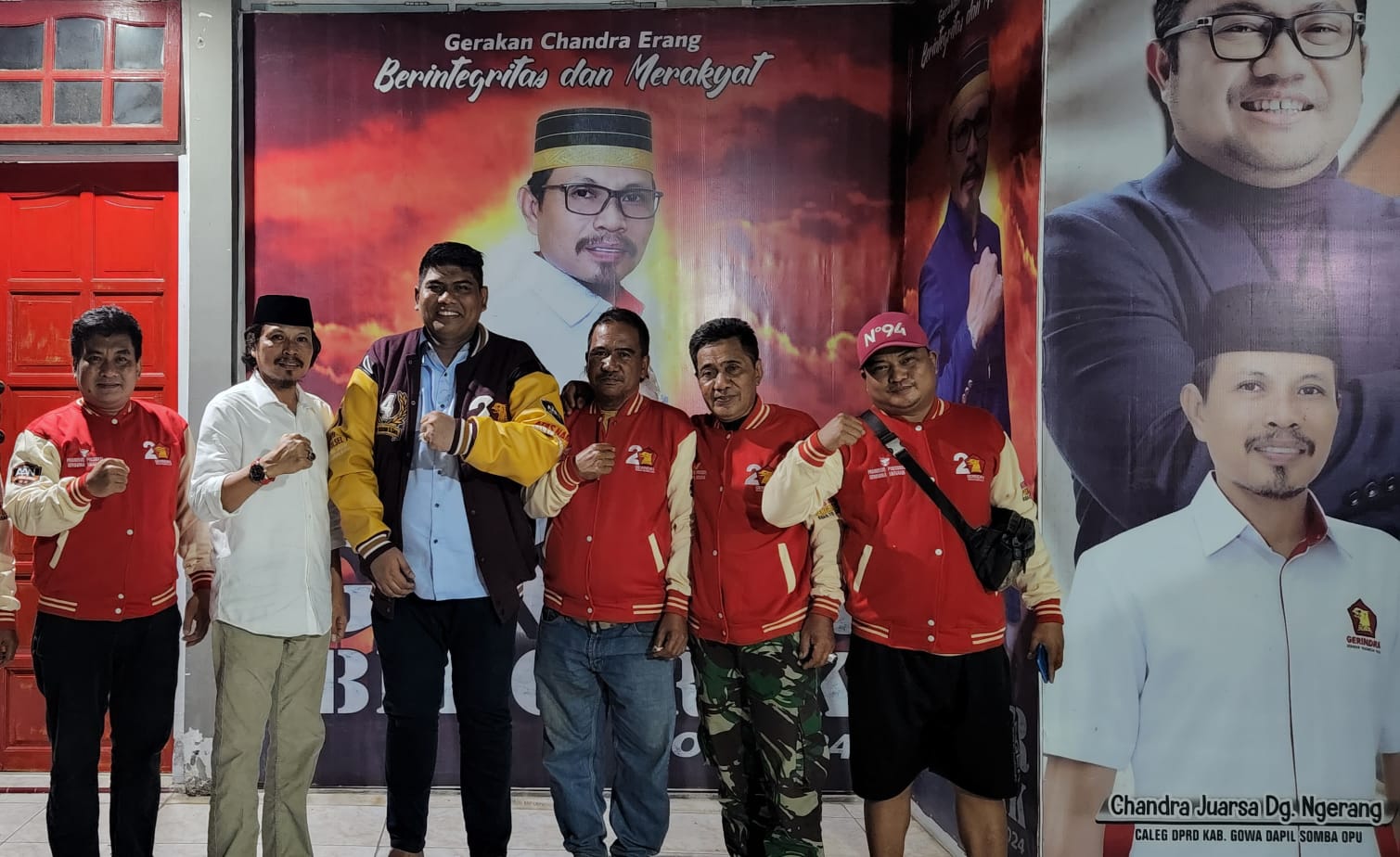 IST TANDEM--Caleg Gerindra Nomor urut 2 Dapil Somba Opu Cendera Juarsa Dg Ngerang tandem bersama Caleg DPR RI Andi Anhar Rahman jelang Pileg 14 Februari 2024