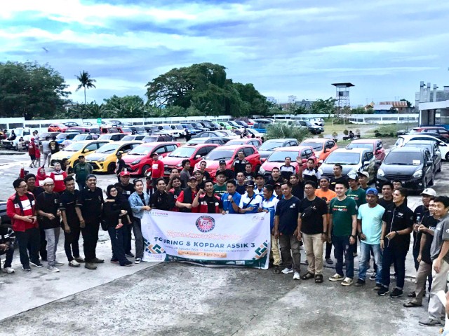 TOURING -- TOC Celebes saat menggelar Touring & Kopdar Assik episode 3 di bulan Januari 2024, Sabtu (20/1). TOC Celebes menggelar touring dari kota Makassar menuju kota Parepare.