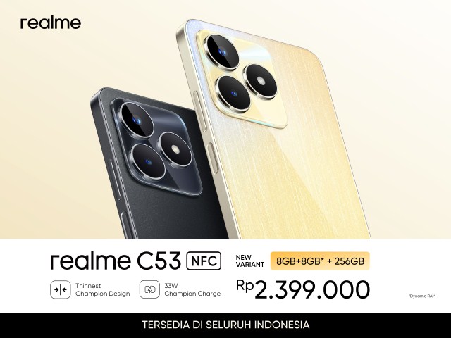VARIAN BARU -- Realme varian baru yang kini telah hadir di pasar smartphone Indonesia.