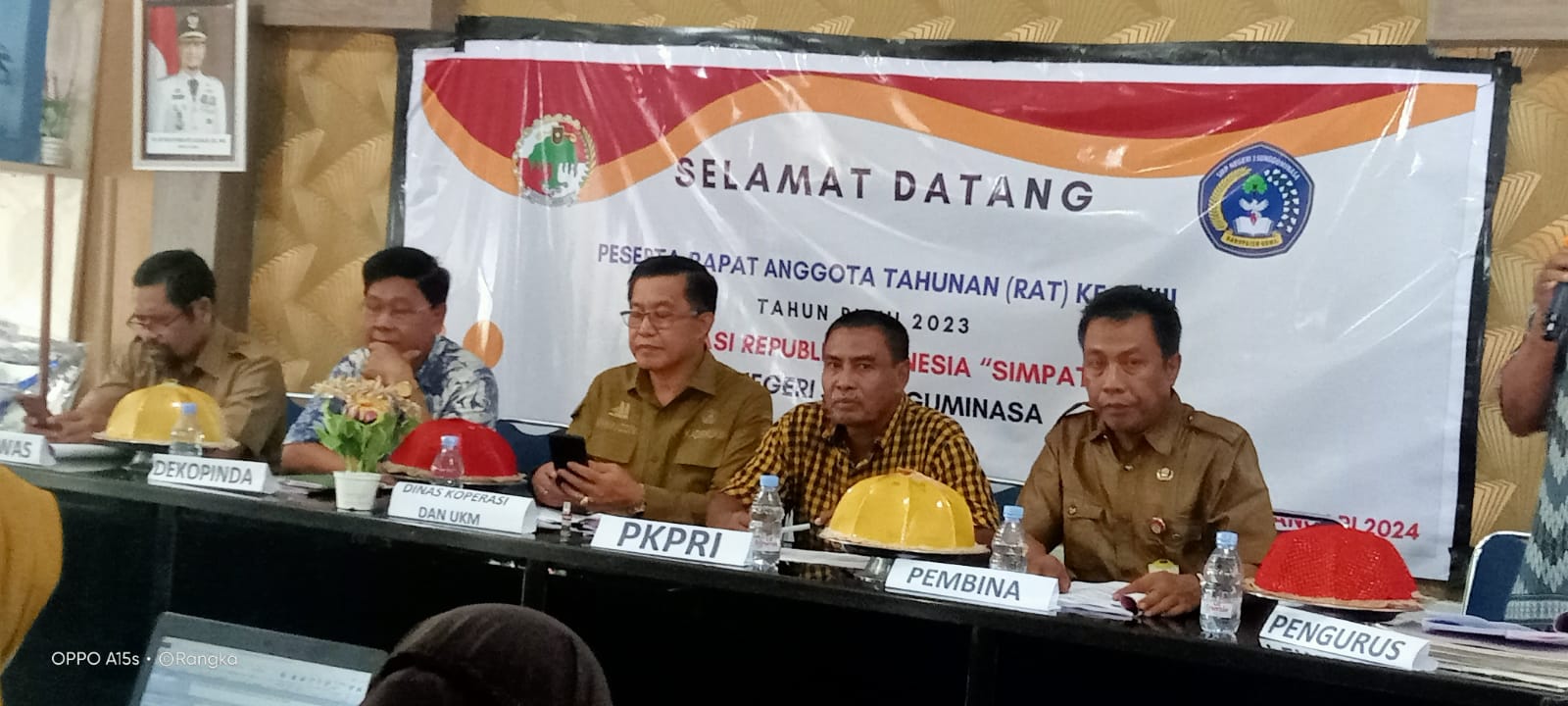 IST RAT -- Suasana RAT tahun buku 2023 yang dilakukan pengurus Koperasi Simpati SMPN 3 Sungguminasa. 