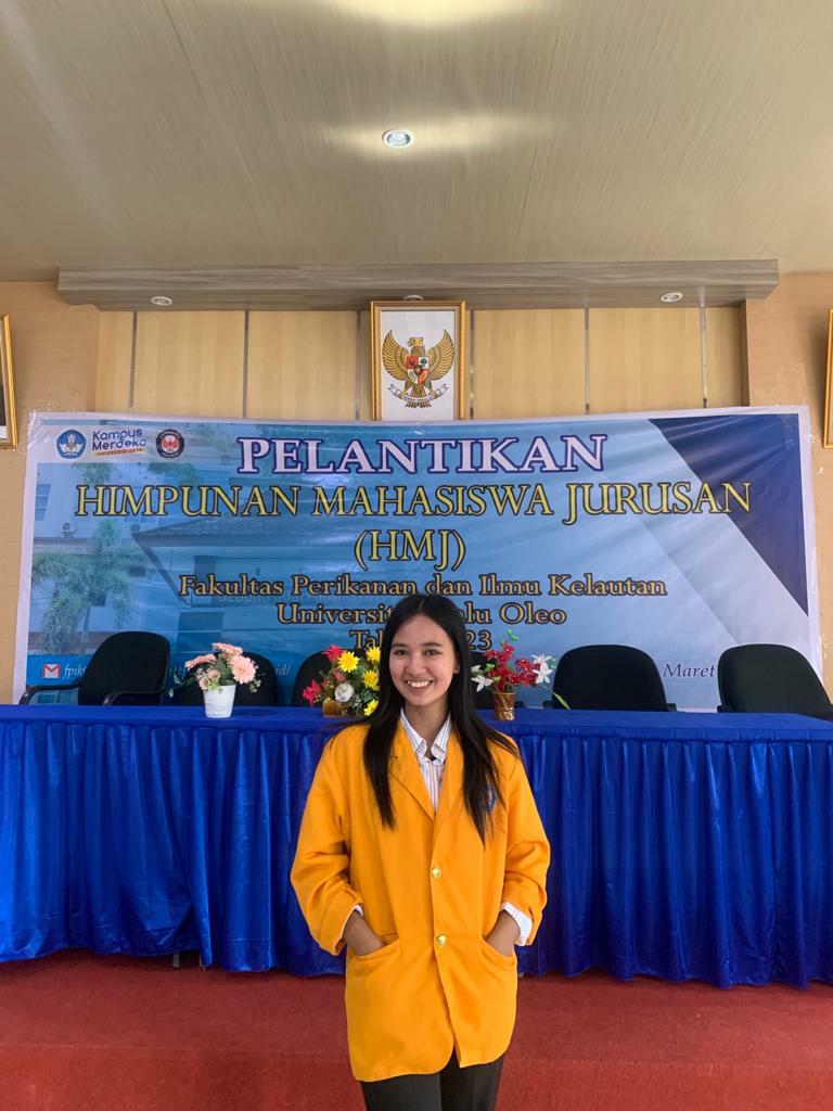 Rahel Amanda  Mahasiswa Prodi Budidaya Perairan  Universitas Halu Oleo, Kendari