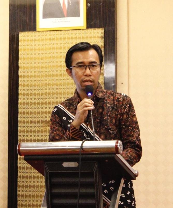 BKM/IST PELATIHAN--Kordiv SDM, Organisasi dan Diklat Bawaslu Gowa Muhtar Muis membuka pelatihan para saksi peserta Pemilu 2024.