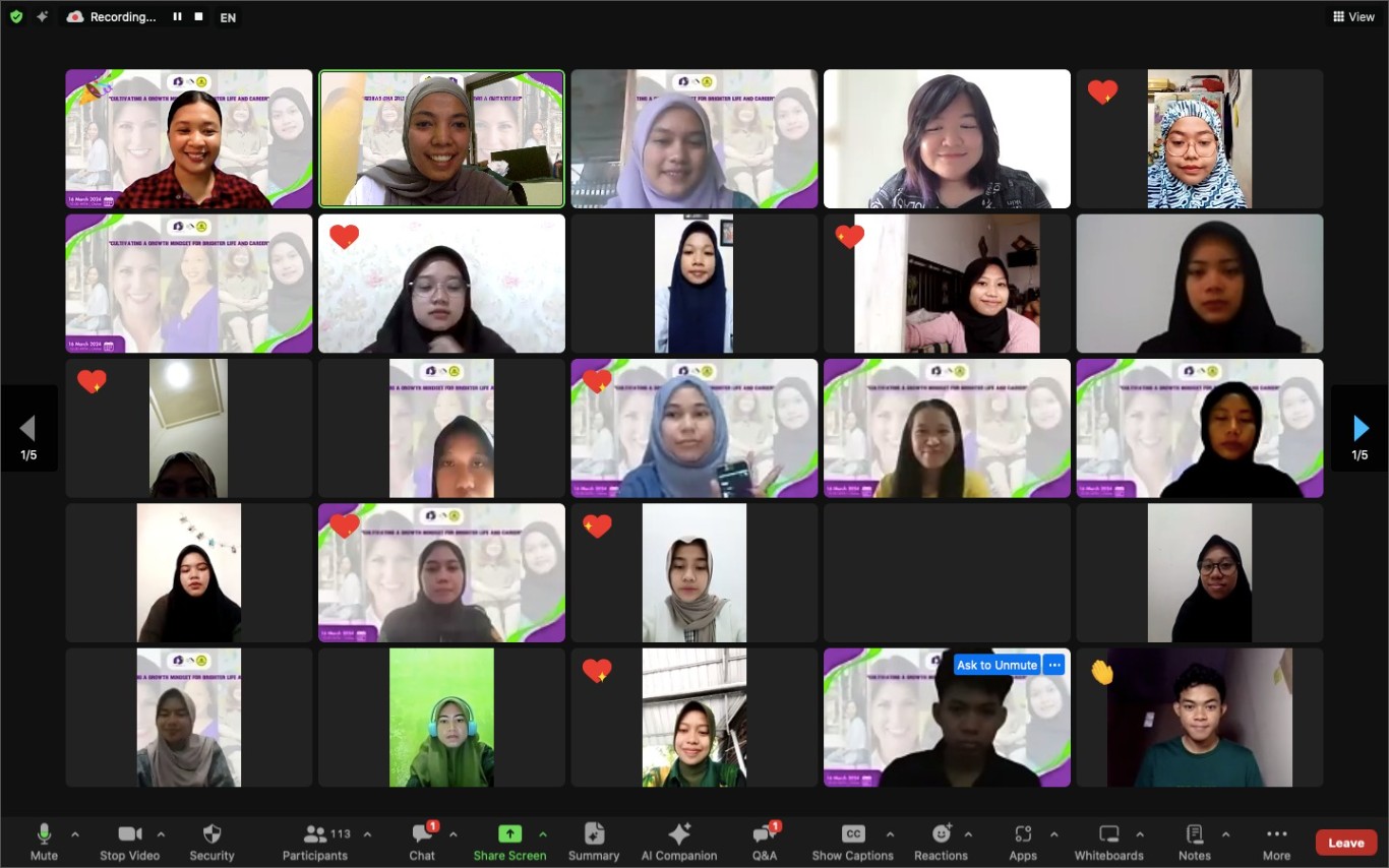 Mahasiswi UINAM Satu-satunya dari Indonesia Jadi Pembicara Webinar Internasional