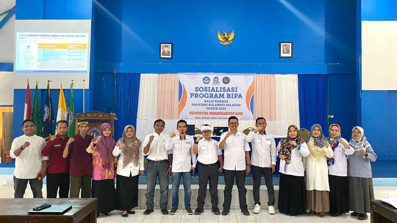 Balai Bahasa Sulsel Sosialisasi Program BIPA di Unim Bone