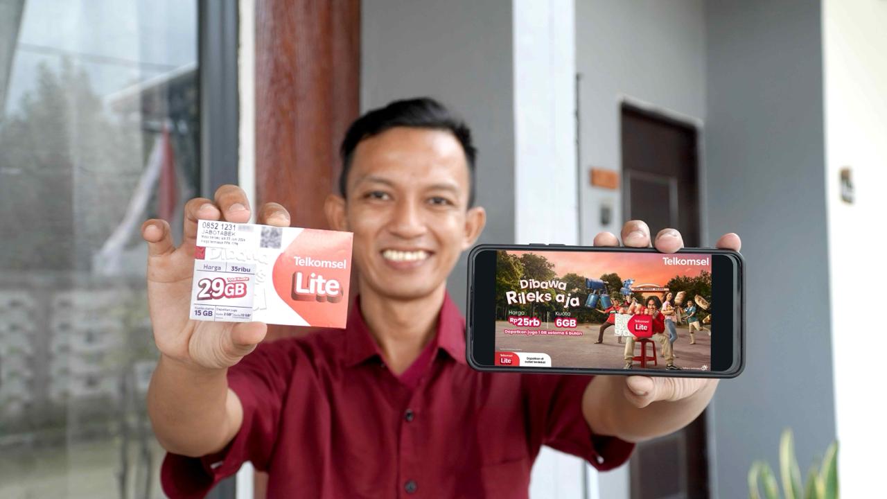 Internetan Tanpa Beban Mulai Rp25 Ribu dan Kuota hingga 60 GB dari Kartu Perdana Telkomsel Lite