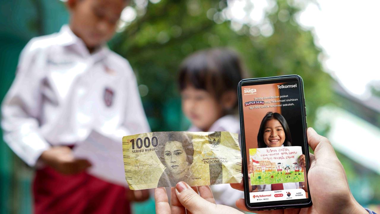 Beli Paket Super Seru, Telkomsel Sisihkan Seribu Rupiah untuk Renovasi Sekolah Dasar di Seluruh Indonesia