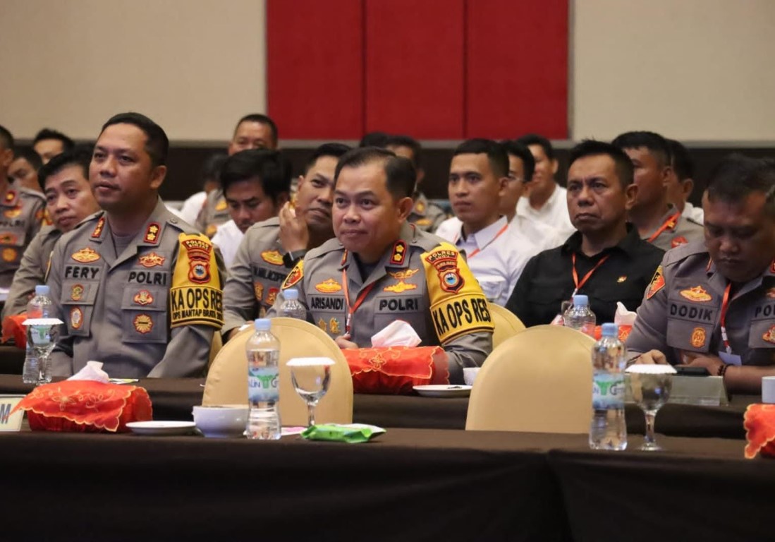 RAPIM -- Kapolres Luwu AKBP Arisandi menghadiri Rapim Polri Tahun 2024 yang digelar di Hotel Dalton Makassar, Jumat (8/3) akhir pekan lalu.