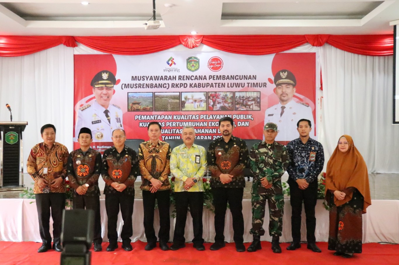 MUSRENBANG -- Bapelitbangda Pemkab Luwu Timur menggelar Musyawarah Perencanaan Pembangunan (Musrenbang) Kabupaten dalam rangka penyusunan Rencana Kerja Pemerintah Daerah (RKPD) Kabupaten Luwu Timur Tahun 2025 di Gedung Wanita Simpurusiang Malili, Kamis (21/3).
