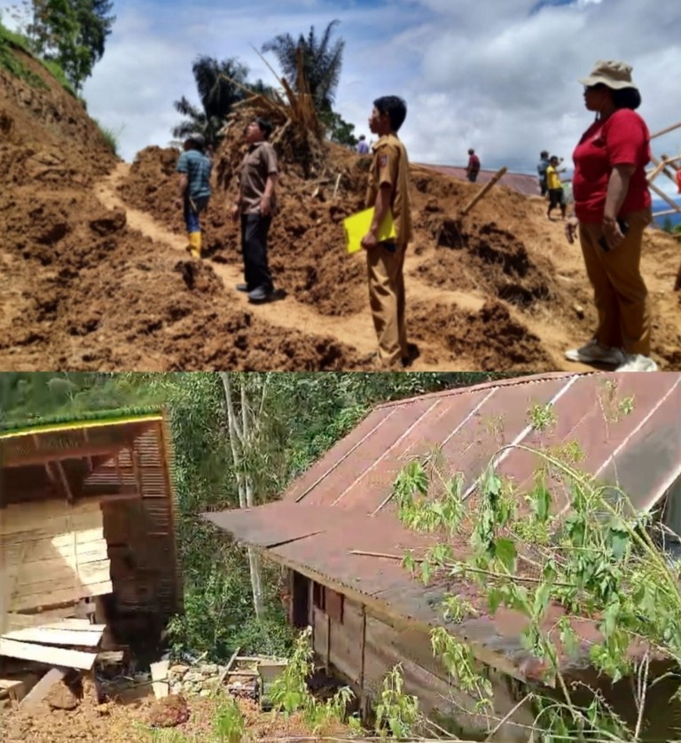 PANTAU -- Wakil Ketua DPRD Tana Toraja, Yohanis Lintin Paembongan melakukan monitoring terhadap proyek jalan poros Surru-Pangrata, Makale Selatan, Kamis (29/2).  